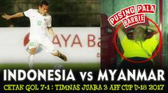 Highlight All Goal Indonesia vs Myanmar AFF CUP U18 2017