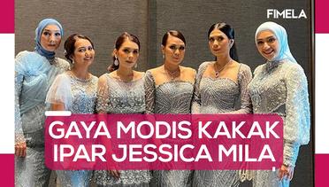 Gaya Modis dan Mewah 6 Kakak Ipar Jessica Mila di Rangkaian Pernikahan