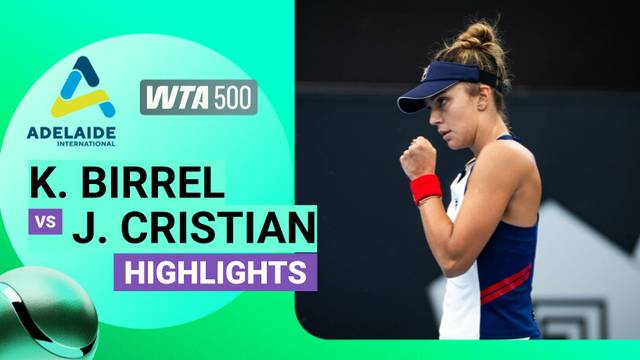 Kimberly Birrel vs Jaqueline Cristian - Highlight | Highlights WTA 500: Adelaide International 2026