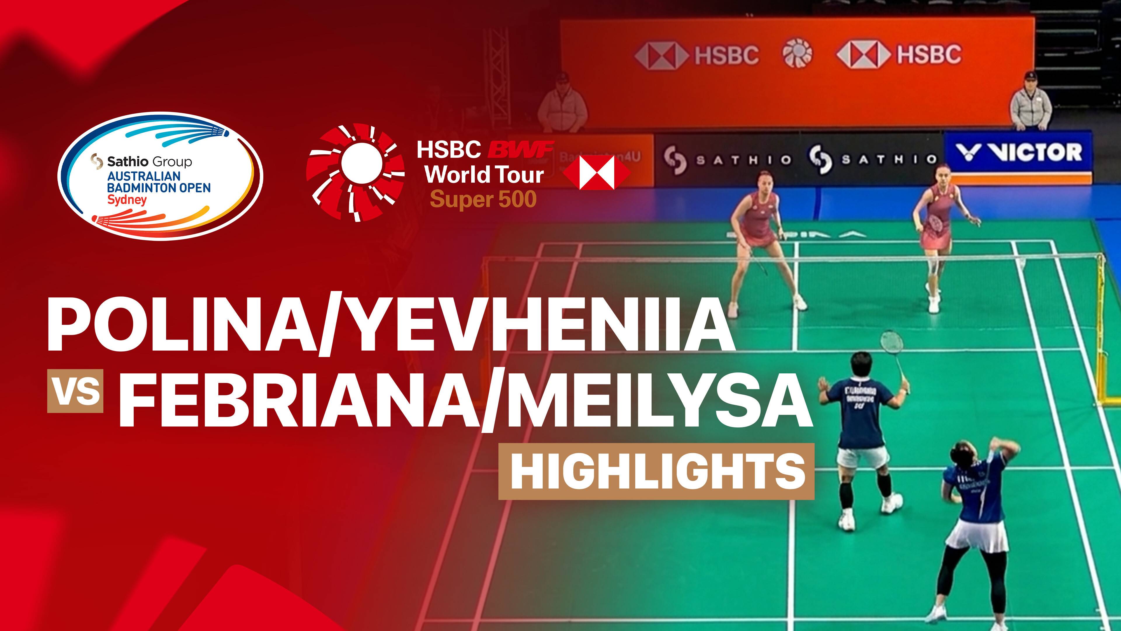 Polina Buhrova/Yevheniia Kantemyr (UKR) vs Febriana Dwipuji Kusuma/Meilysa Trias Puspitasari (INA) - Women's Doubles Round of 16 | SATHIO GROUP Australian Open 2026