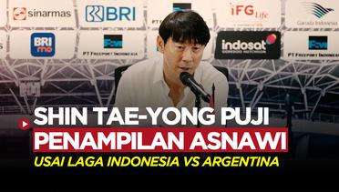 Shin Tae-yong Puji Penampilan Asnawi Saat Timnas Indonesia Dikalahkan Argentina