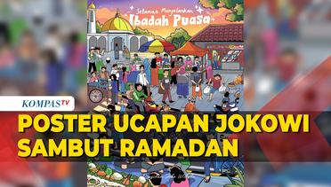 Intip Poster Ucapan Jokowi Sambut Ramadan, Ada Kucing Oren