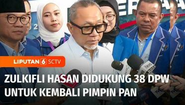 Rakernas PAN, Zulkifli Hasan Didukung 38 DPW untuk Kembali Pimpin PAN | Liputan 6