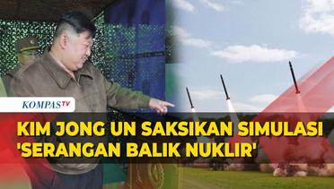 Potret Kim Jong Un Saksikan dari Dekat Simulasi Serangan Balik Nuklir