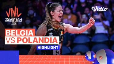 Match Highlights | Belgia vs Polandia | Women's Volleyball Nations League 2022