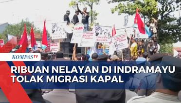 Gelar Unjuk Rasa, Nelayan di Indramayu Protes Kebijakan Migrasi Kapal oleh KKP