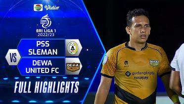 Full Highlights - PSS Sleman VS Dewa United FC | BRI Liga 1 2022/2023