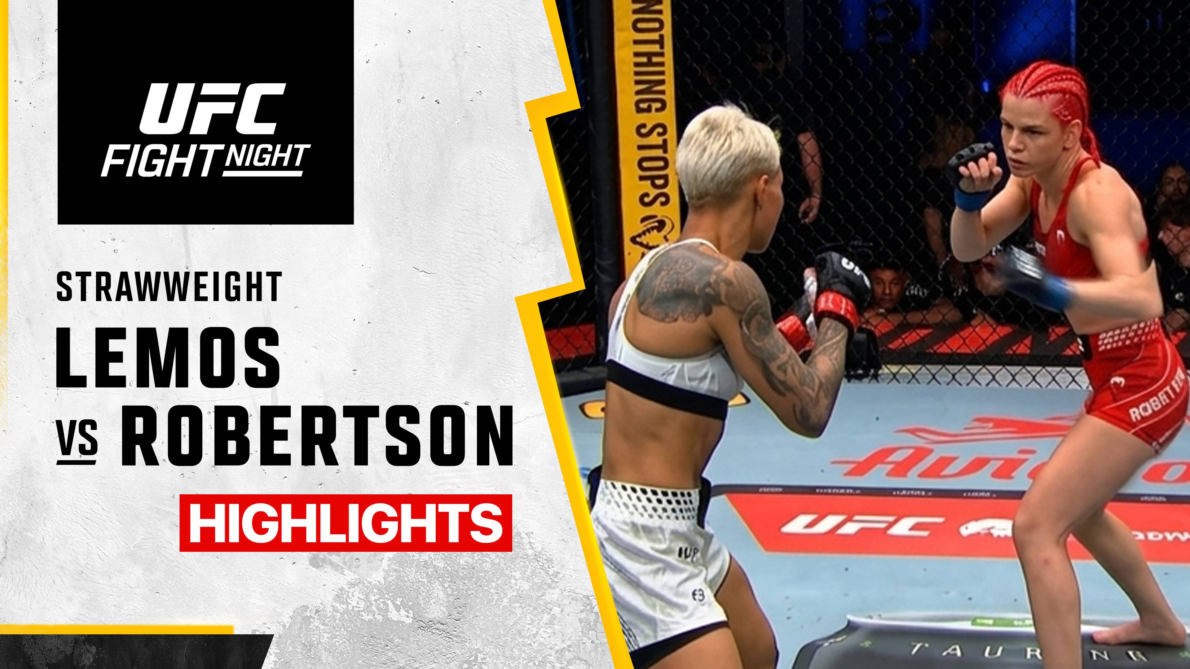 Amanda Lemos vs Gillian Robertson - Women's Strawweight | UFC Fight Night