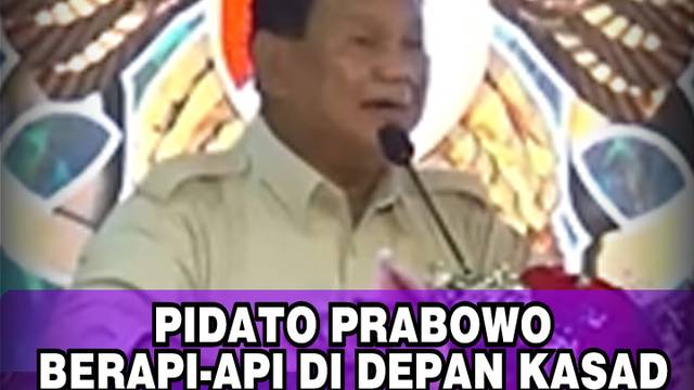 PIDATO PRABOWO BERAPI-API DI DEPAN KASAD "TNI AD BENTENG TERAKHIR"