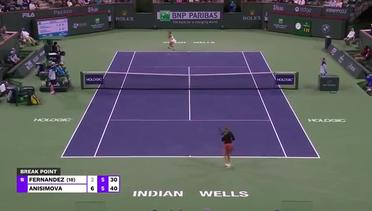 Match Highlights | Leylah Fernandez vs Amanda Anisimova | WTA BNP Paribas Open 2022