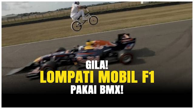 Kriss Kyle Kayuh BMX di Atas Mobil F1 Kencang, Kolaborasi Gila dengan David Coulthard