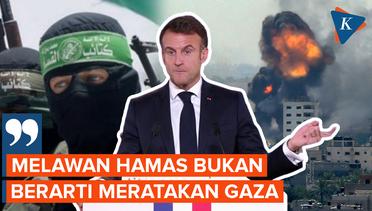 Presiden Perancis Emmanuel Macron Kecam Aksi Israel di Gaza