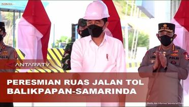 Presiden Jokowi resmikan ruas jalan tol Balikpapan-Samarinda
