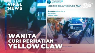 Aksi Viral Wanita Bermain Organ Tunggal Bak DJ, Curi Perhatian Yellow Claw!
