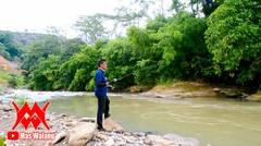 Mancing di sungai Way Besai Lampung Utara