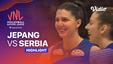 Match Highlights | Jepang vs Serbia | Women’s Volleyball Nations League 2023