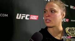 UFC 184: Ronda Rousey Backstage Interview