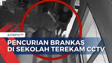Maling Brankas di Sekolah Terekam CCTV, Uang Rp 300 Juta Raib Dibawa Kabur!