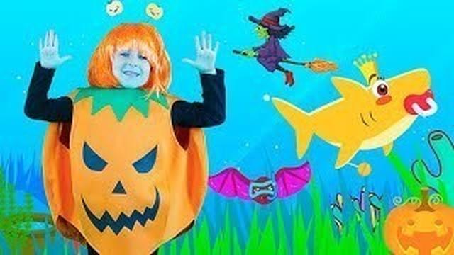 Baby Shark Halloween Special | Halloween Song with Anuta | Anuta Kids  Channel | Vidio