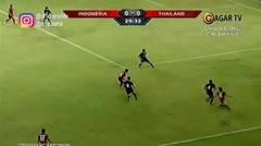 INDONESIA U19 vs THAILAND U19 3-0 Cuplikan Gol dan Highlights babak pertama- timnas u19