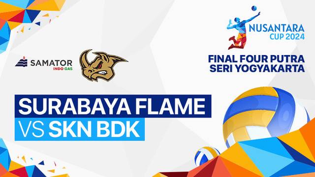 Putra: Surabaya Flame (Surabaya) vs SKN BDK Volleyball Club (Kab.Kudus) - Full Match | Nusantara Cup 2024