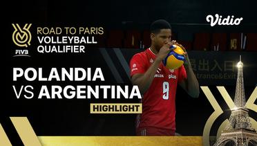 Polandia vs Argentina - Match Highlights | Men's FIVB Road to Paris Volleyball Qualifier