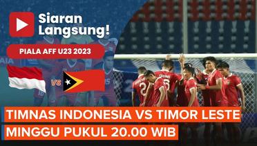 Jadwal Siaran Langsung Timnas U23 Indonesia Vs Timor Leste
