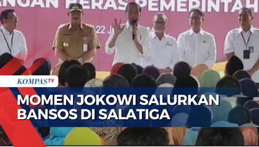 Jokowi Salurkan Bansos ke 1.062 Keluarga di Salatiga, Bagikan Beras hingga Minyak Goreng