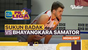 Highlights | Kudus Sukun Badak vs Surabaya Bhayangkara Samator | PLN Mobile Proliga Putra 2022