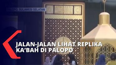 Masih Dalam Proses Pengerjaan, Replika Kabah di Masjid Agung Luwu Palopo Ramai Dikunjungi Warga
