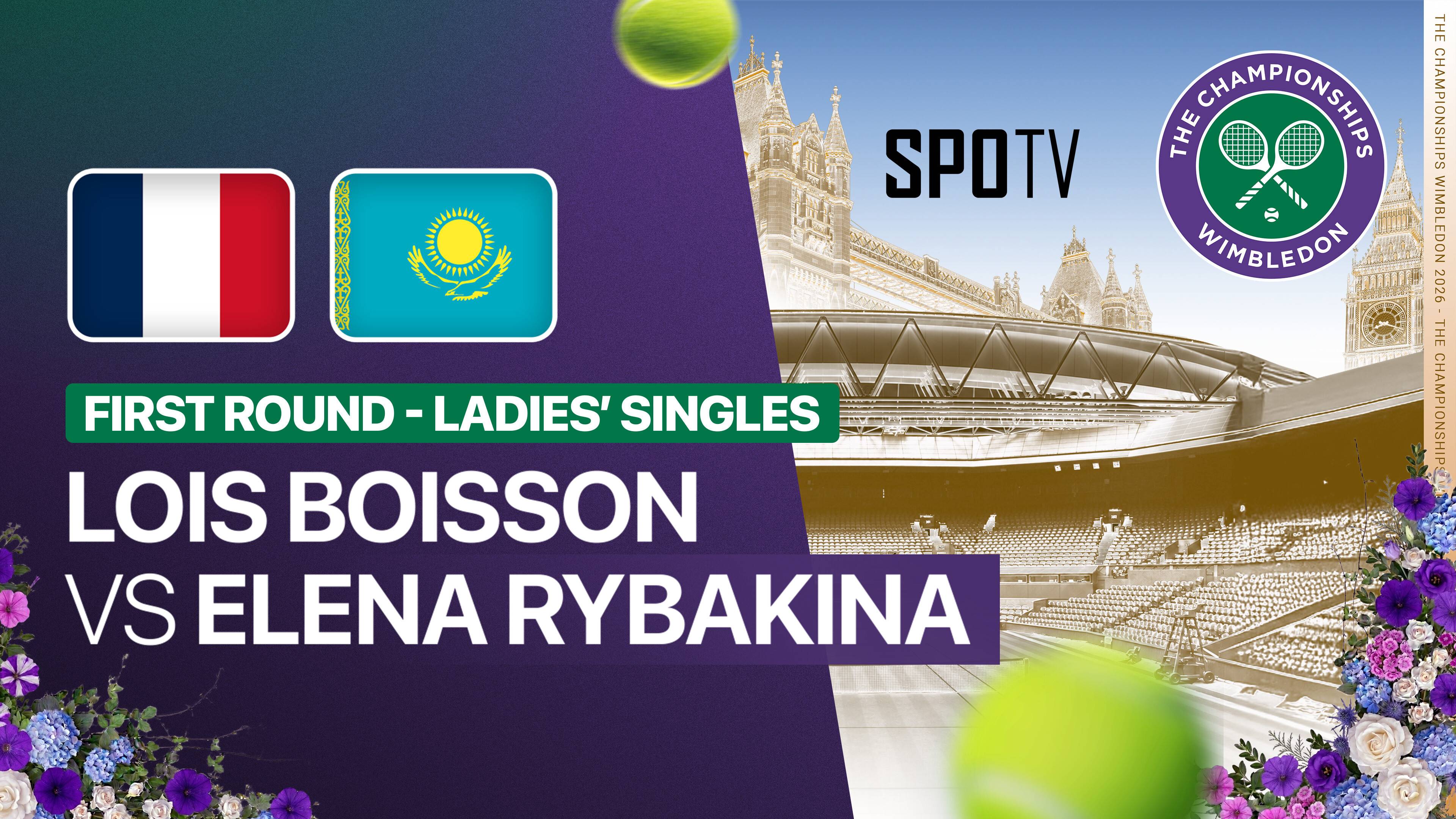 Lois Boisson vs Elena Rybakina - Ladies' Singles First Round | Wimbledon 2026