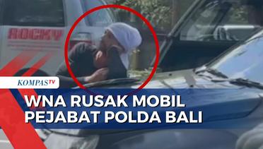 Aksi WNA Asal AS Hadang dan Rusak Mobil Kepala SPN Polda Bali, Pelaku Ditangkap Polisi