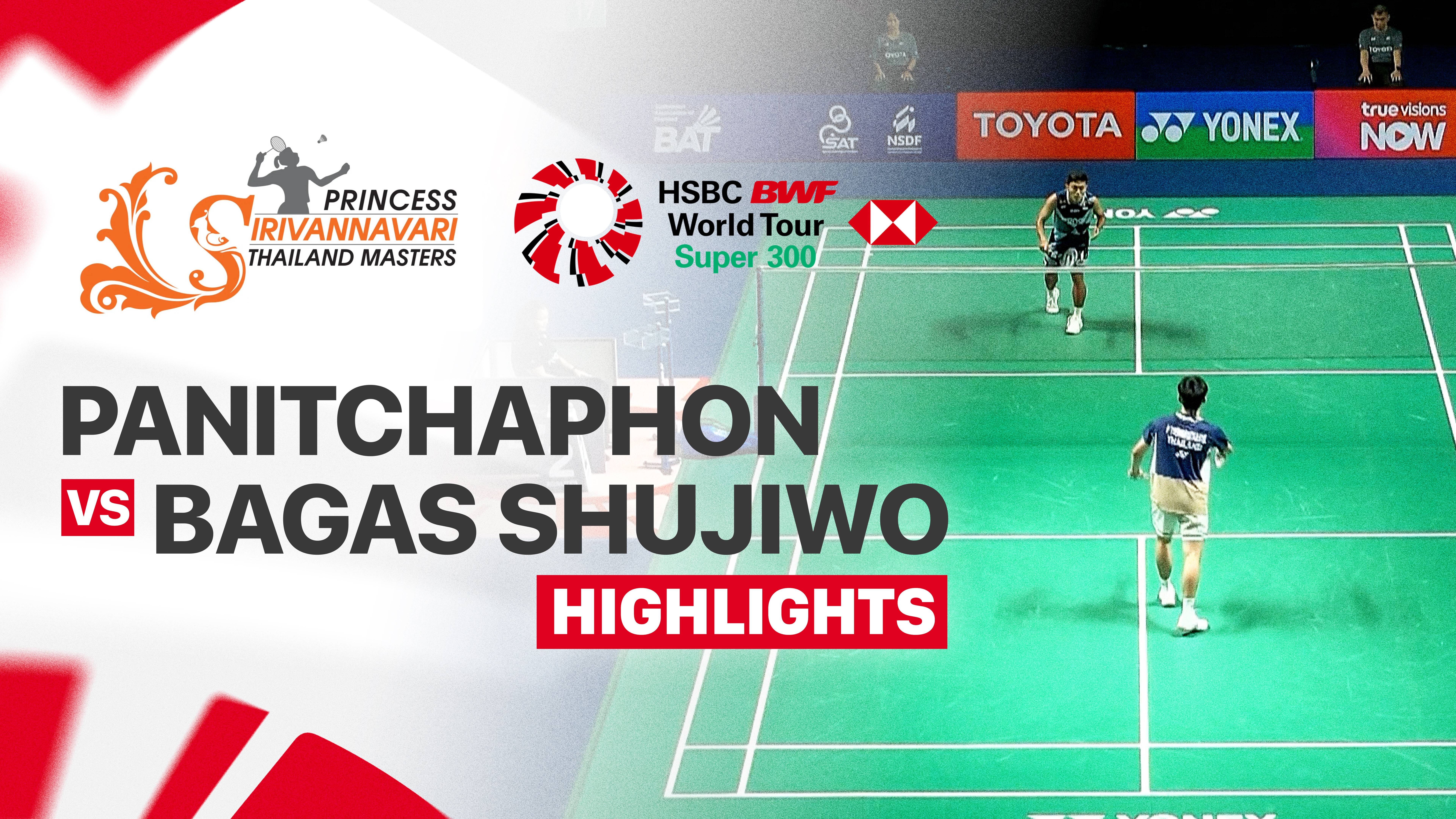 Panitchaphon Teeraratsakul (THA) vs Prahdiska Bagas Shujiwo (INA) - Men's Singles Quarterfinals | PRINCESS SIRIVANNAVARI Thailand Masters 2026