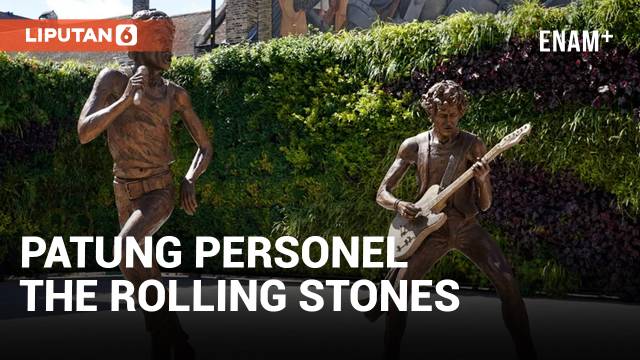 Patung Mick Jagger dan Keith Richards The Rolling Stones Diresmikan di Kampung Halaman