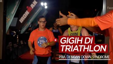 Kegigihan Pria dengan Down Syndrome Selesaikan Triathlon Ironman