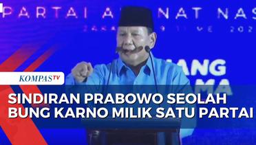 Prabowo Sentil Partai yang Klaim Bung Karno sebagai Milik Mereka