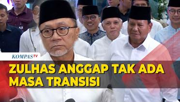 Zulhas Sebut Tak Ada Masa Transisi dari Jokowi ke Prabowo