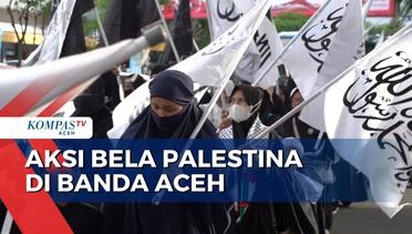 Forum Ukhuwah muslimin dan Muslimah Aceh Gelar Aksi Bela Palestina