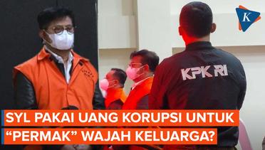 KPK Duga Syahrul Pakai Miliaran Uang Korupsi untuk Perawatan Wajah Keluarga