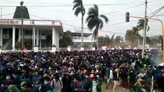 demo mahasiswa di Bengkulu rusuh