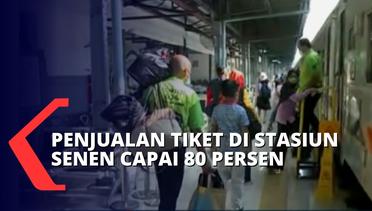 Jelang Idul Adha, Keterisian Tempat Duduk Kereta Jarak Jauh di Stasiun Senen Capai 80 Persen!