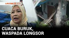 Detik - Detik Longsor Timpa Rumah Warga | Liputan 6