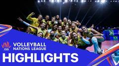 Match Highlight | Semi Final | VNL WOMEN'S - Brazil 3 vs 1 Japan | Volleyball Nations League 2021