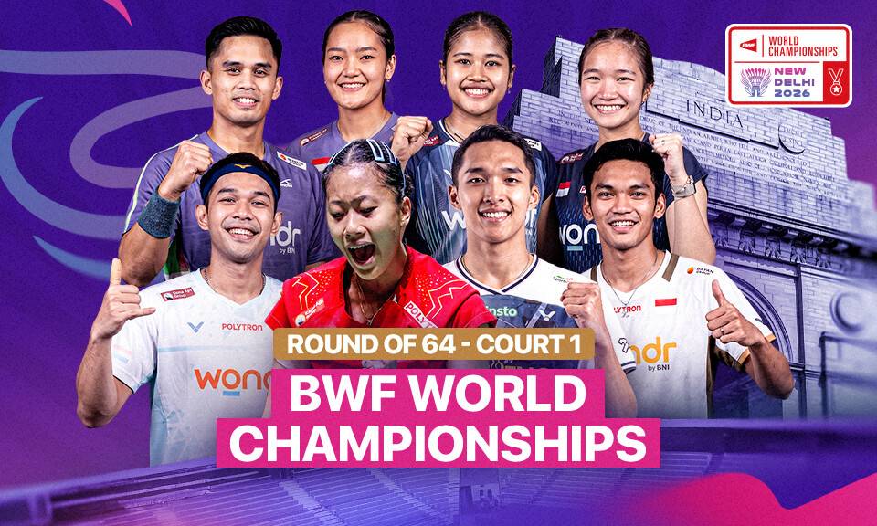 BWF World Championships 2026: R64 - Court 1