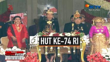 Jokowi dan JK Kompak Berbaju Daerah di Upacara HUT ke-74 RI