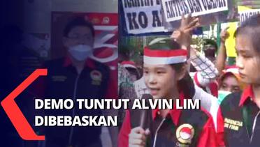 Demo Tuntut Alvin Lim Dibebaskan, Ungkap Majelis Hakim Langgar Surat Edaran MA