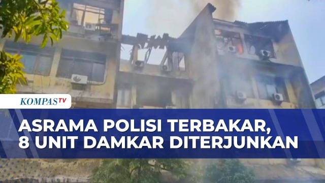 Asrama Polisi di Daan Mogot Terbakar, 8 Unit Mobil Damkar Diterjunkan