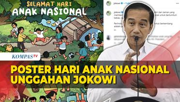 Jokowi Unggah Poster Hari Anak Nasional, Ada Nahyan hingga Nostalgia Permainan Tradisional