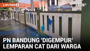 Tuntutan Diabaikan, Warga Dago Elos Lempari Cat ke Kantor PN Bandung