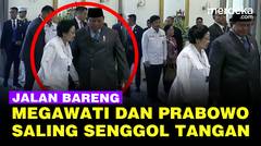 Senggolan Tangan, Prabowo & Megawati Jalan Bareng Ngobrol Akrab Usai Harlah Pancasila